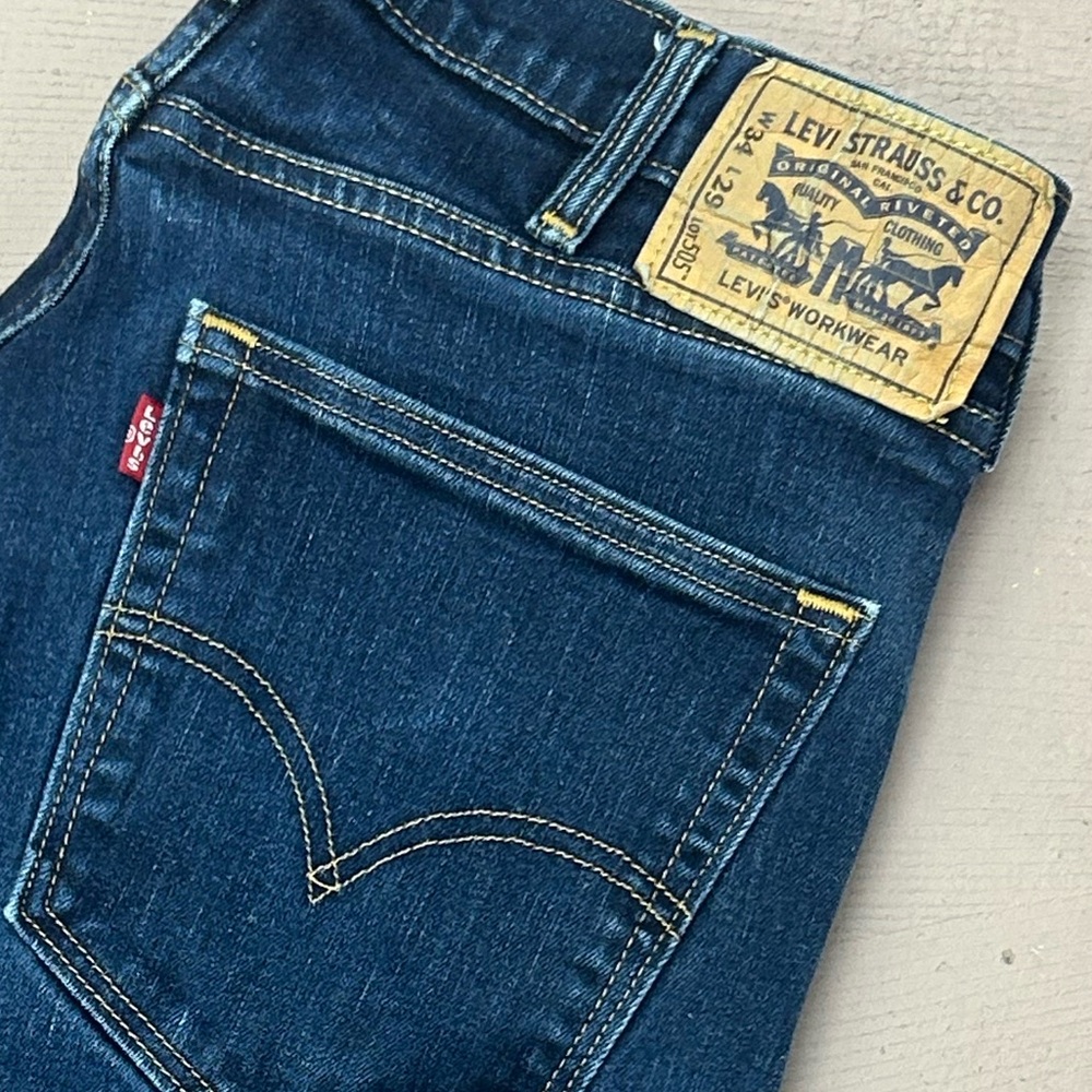 Levi's Men's Relaxed Jeans - Dark Blue - Picture 2 of 2